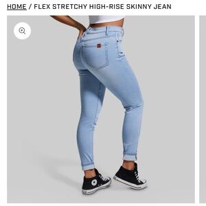 Born Primitive Flex Stretchy High-Rise Skinny Jeans - Light Wash